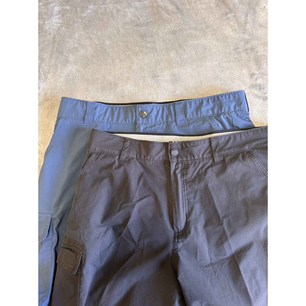 Lot of 2 Orvis Cargo Tech Shorts Mens 36 Bluelack 9" Stretch Performance